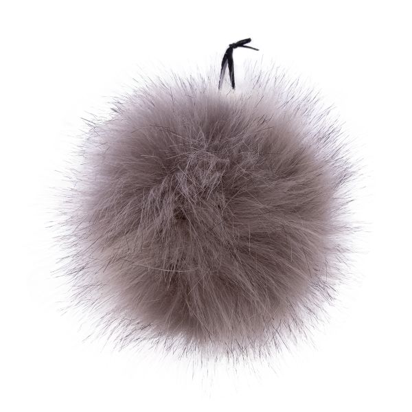 Помпоны декоративные песец, 1 шт, 03 серый, Gamma POFM-01