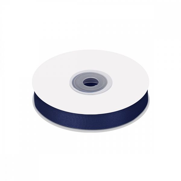 Лента репсовая (в рубчик) 15.0 мм / 22.8±1 метра, 370 т.синий, Magic4Hobby