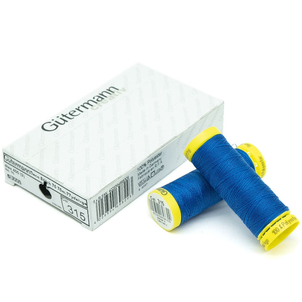Нитки отделочные Gutermann Deco Stitch 70, 70м, 315 лесная фиалка, 5 катушек