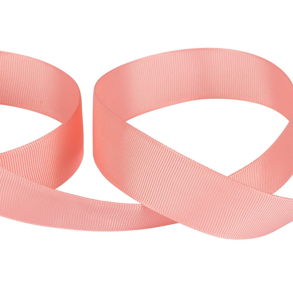 Лента репсовая (в рубчик) 25.0 мм / 45.5 метра, 038 коралловый, Gamma GR-25