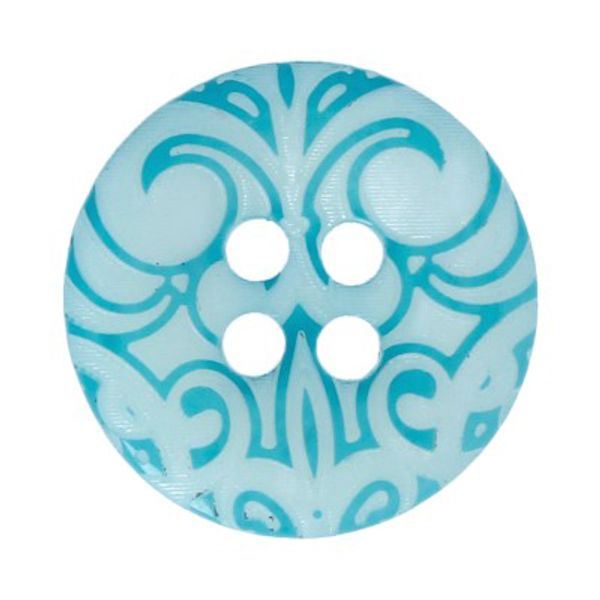 Пуговицы детские 15 мм, 36 шт, №D906 морская волна, Gamma AY 9970