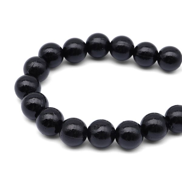 Бусины пластик (жемчуг) ⌀10 мм, 25 г, Astra&Craft (MH.КР.10.002.02 черный)