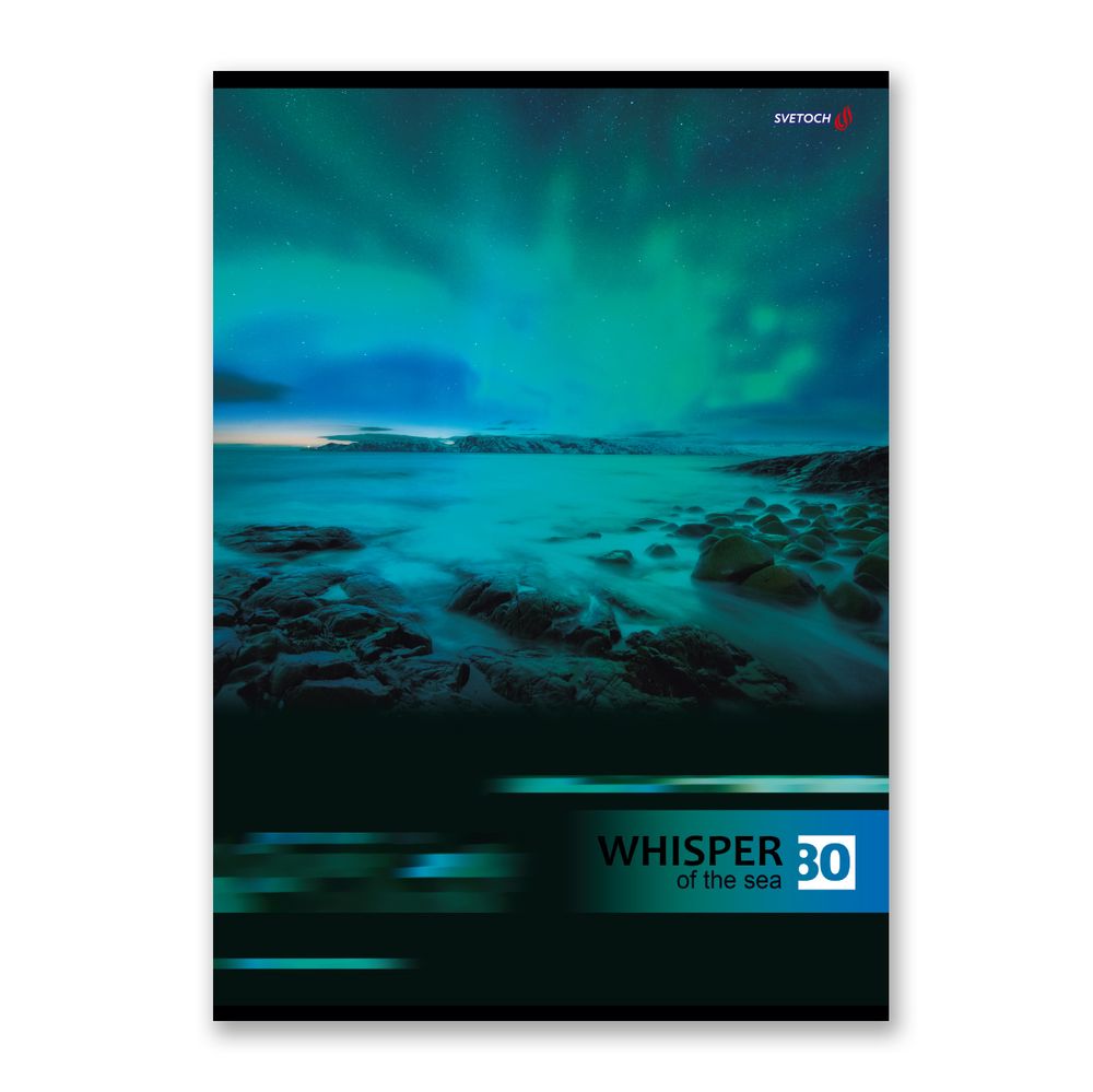 Тетрадь ученическая общая, глянцевая ламинация, A4 80 л. на скобе 65 г/м², белизна 100%, 6 шт, клетка, 000461 Ночные просторы, Светоч 80ТСК4_3_2_1