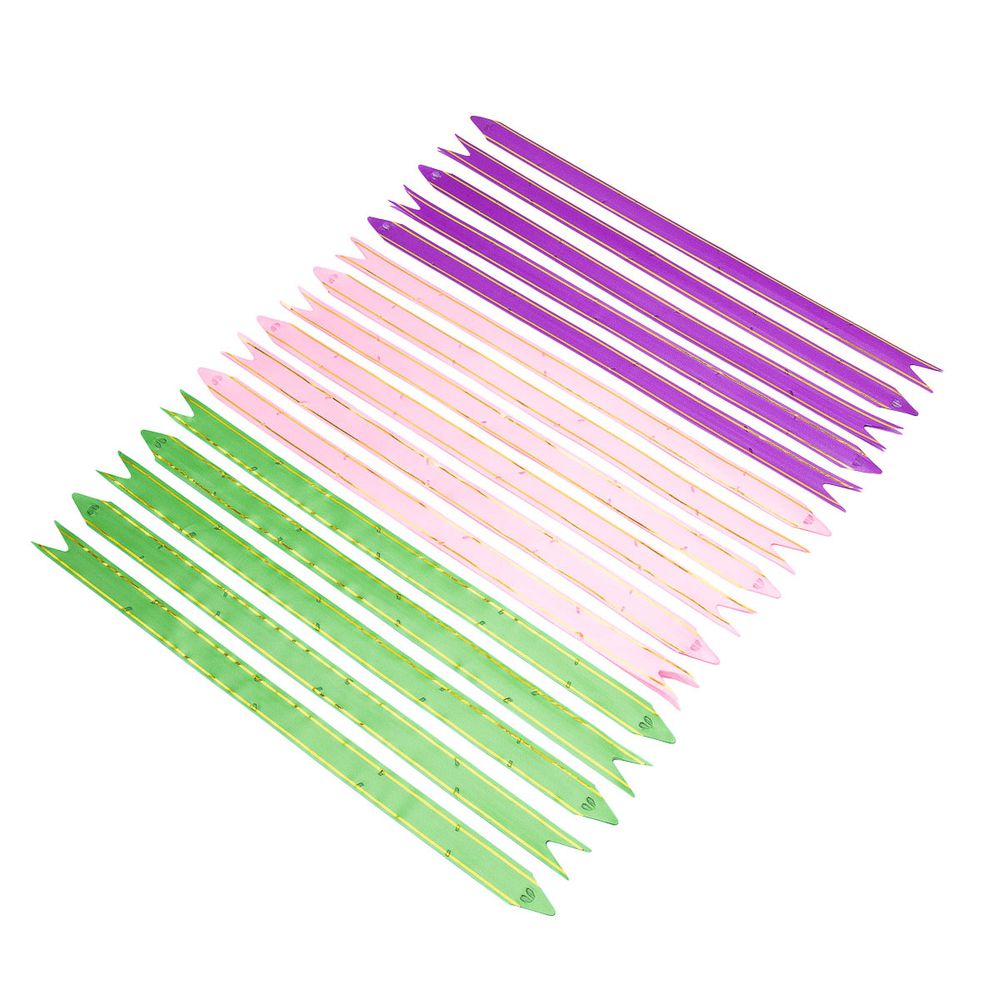 Набор бантов бабочка 1.7х34 см, ассорти 2, 3 цвета, 15 шт