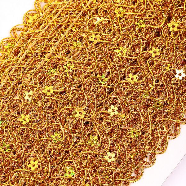 Тесьма отделочная 15 мм / 13.71 метров, TBY 903 цв.золото