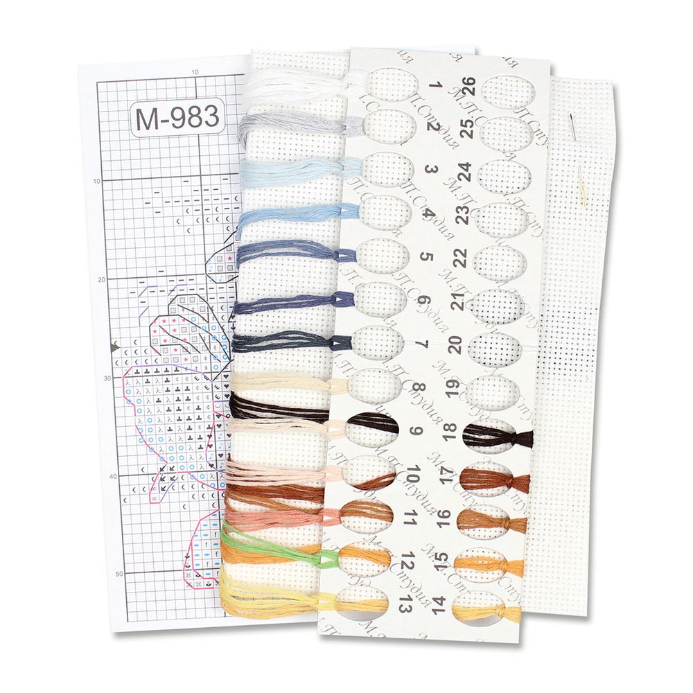 Набор для вышивания нитками МП Студия, Волшебство на кухне 10х11см