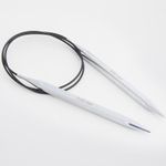 Спицы круговые Knit Pro Nova cubics 5 мм / 60 см, никелированная латунь, серебристый, 12179