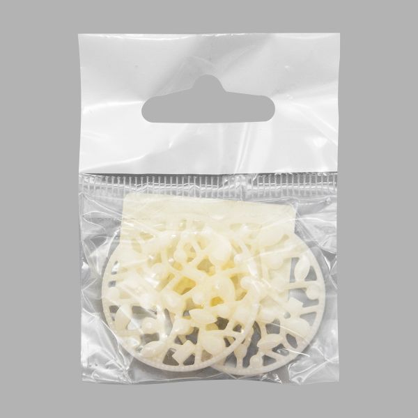 Украшение 35мм (белый), CON2521, 2 шт