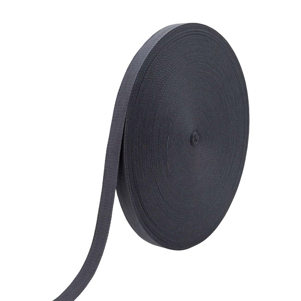 Стропа (ременная лента) 26 мм / 100 метров, [17.55 г/пог.м], матовая, имитация хлопка, 78 т.серый, 3Al357