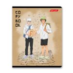 Тетрадь ученическая общая, выборочный лак, A5+ 48 л. на скобе 65 г/м², белизна 100%, 10 шт, клетка в термоусадочной пленке, 000742 Мыслим позитивно, Светоч 48ТЕТк-003