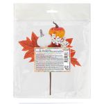 Веточка декоративная осенняя с ягодами и тыквами 25 см, 3 шт, 01, Blumentag