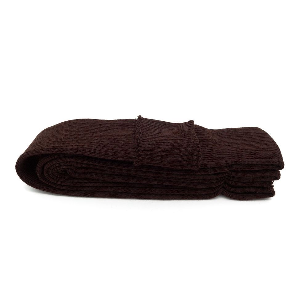 Манжеты трикотажные рукава 6.5 см / 3 метра, тонкие, 2х2, 729 коричневый