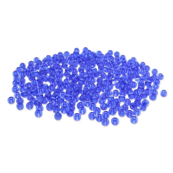 Бусины пластик ⌀4 мм, полупрозрачные, 20 г, 600±20 шт, Astra&Craft, 043 св.синий