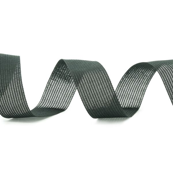 Тесьма (лента) окантовочная 24 мм / 100 метров, 3.8 г/м, 005 черный