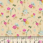 Ткань для пэчворка Peppy Весенний этюд, отрез 50х55 см, 146 г/м², ВЭ-13 желтый, Peppy