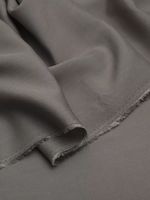 Штапель 110 г/м², 145 см / 2 метра, TBY-Vi-30-27.2, цв.27 серый