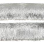 Бахрома отделочная 85.0 мм / 25 метров, металлизированная серебро