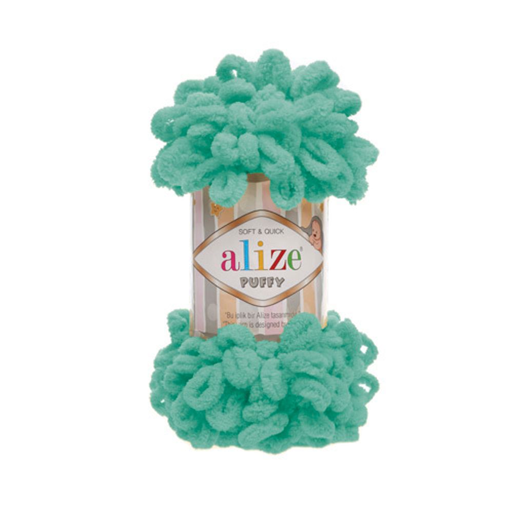 Пряжа Alize (Ализе) Puffy / уп.5 мот. по 100 г, 9м, 490 морская волна A