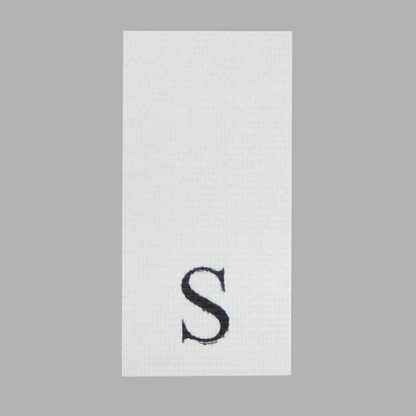 Этикетка-размерник, белый, 10х20 мм, 100 шт, S