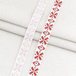 Лента репсовая (в рубчик) с принтом 15.0 мм / 45.72 метра, 1501 Узор