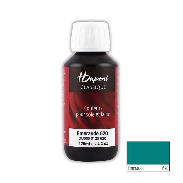 Краска для шелка H Dupont Classic, 125мл, 620 изумрудный