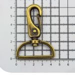 Карабин металл 38.0 мм (63х45 мм), латунь мет, 4 шт