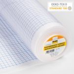 Флизелин для пэчворка с нанесенными линиями Rasterquick Viereck, 90см*30м, квадрат 1*1 см, 53005241, Freudenberg, 30 м