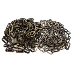 Люверсы металл овальные 24х8 (внутр.), 28х12 (внешн.), металл (≈100 шт) New Star, антик