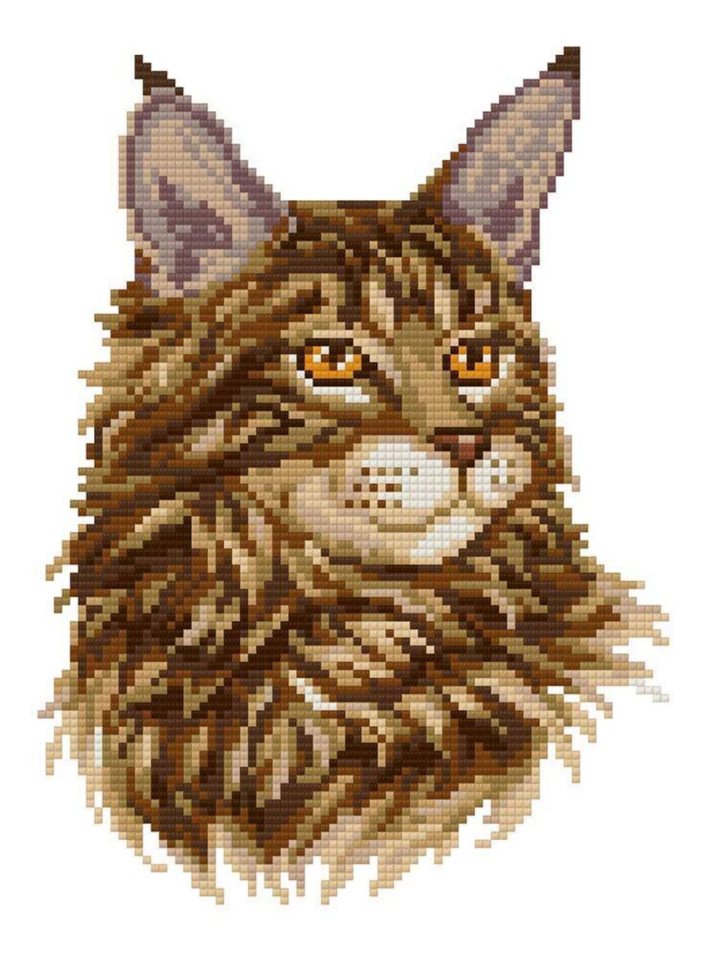 Алмазная (кристальная) мозаика Фрея, Важный мейн-кун, 20х27 см