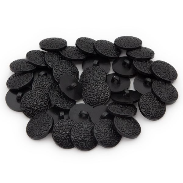 Пуговицы на ножке 22 мм (310 черный), 36 шт, S090242