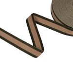 Стропа (ременная лента) 30 мм / 25 метров, толщ. 1.01 мм, [17.1 г/пог.м], 100% п/п, бежевый-хаки, Gamma 3338