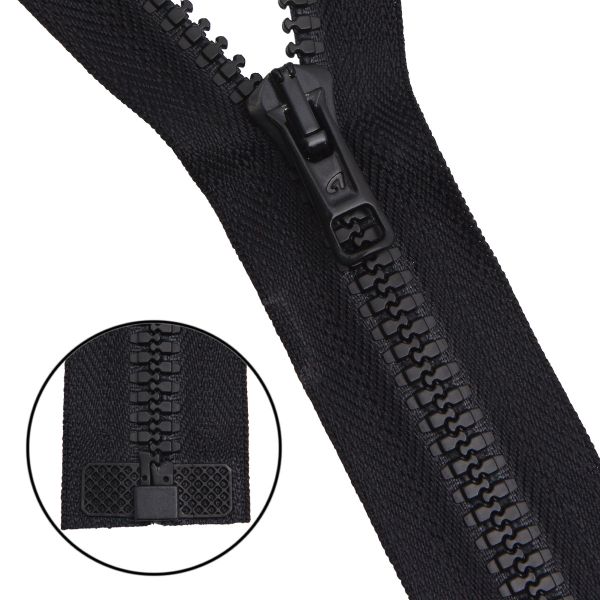 Молния трактор Arta Т6 (6 мм) 1 зам., разъем., 85 см, цв. 077 черный, уп.5 шт