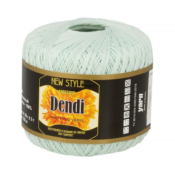 Пряжа Камтекс Денди / уп.10 мот. по 50 г, 330 м, цв.107 ментол