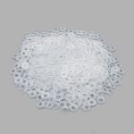 Кольцо уплотнительное пластик под кнопку и люверс 4 мм, прозрачный, 1000 шт