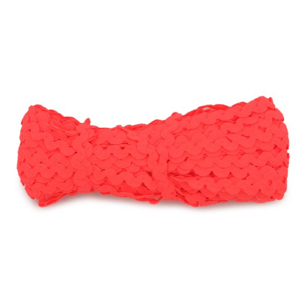 Тесьма вьюнчик 5мм / 20м (люм.розовый), С3582(С3581)