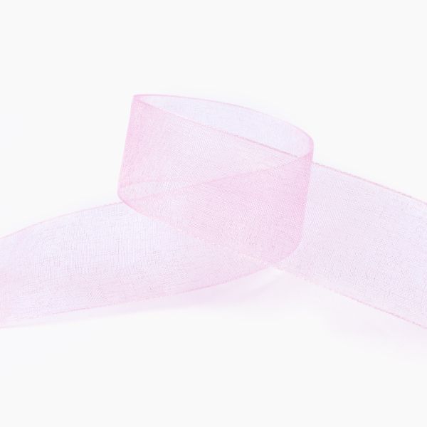 Лента капроновая (органза) 25.0 мм / 22.8±1 метра, 057 св.сиреневый, Blitz OR-25