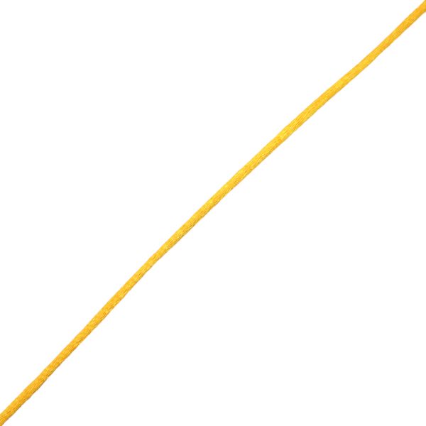 Шнур атласный корсетный ⌀2.0 мм / 45.7 метров, 6 лимонный