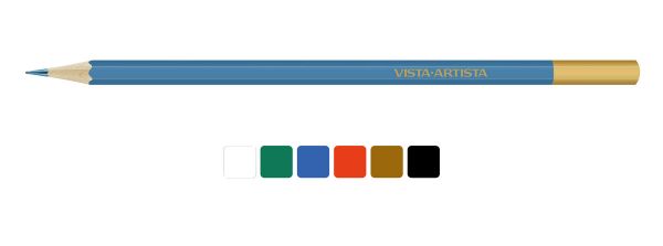 Карандаш акварельный набор заточенный 8х6 цв, 02 Анемон, Vista-Artista Extra Fine VWPB-06 Ботаника