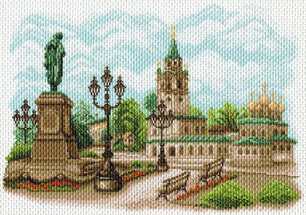 Рисунок на канве Матренин Посад 37х49 - 1573 Страстной монастырь