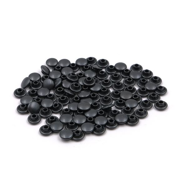 Хольнитены джинсовые ⌀8 мм, |БЕЗ ГВОЗДЯ|, BIG, черный, 100 шт