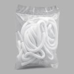 Шнурки круглые с металлическим наконечником 4.0 мм / 150 см, 1 пара (2 шт), белый, 6220-0133