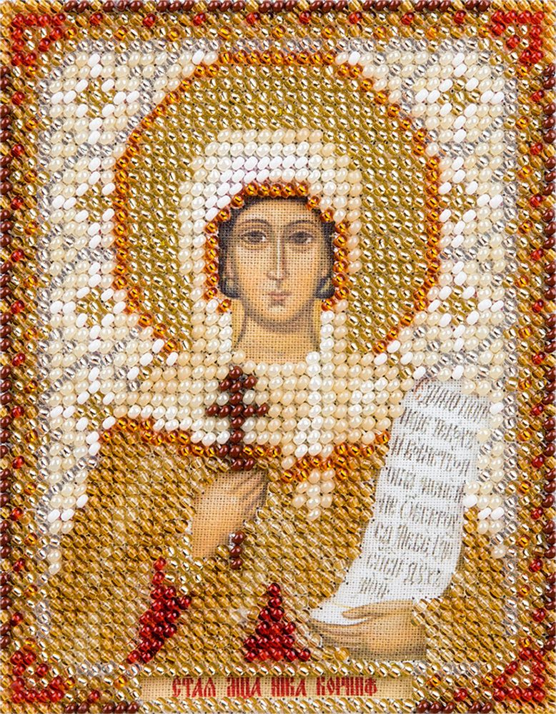 Panna, Икона Святой мученицы Ники (Виктории) Коринфской, 8,5х11 см