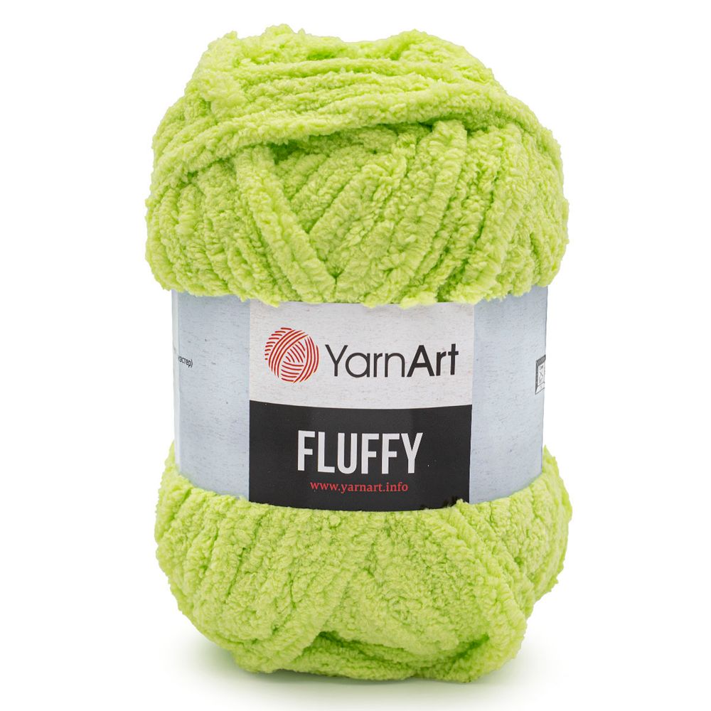 Пряжа YarnArt (ЯрнАрт) Fluffy / уп.3 мот. по 150 г, 70 м, 717 нежно-зеленый