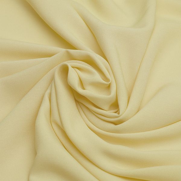 Штапель 110 г/м², 145 см / 2 метра, TBY-Vi-30-39.2, цв.39 св.желтый