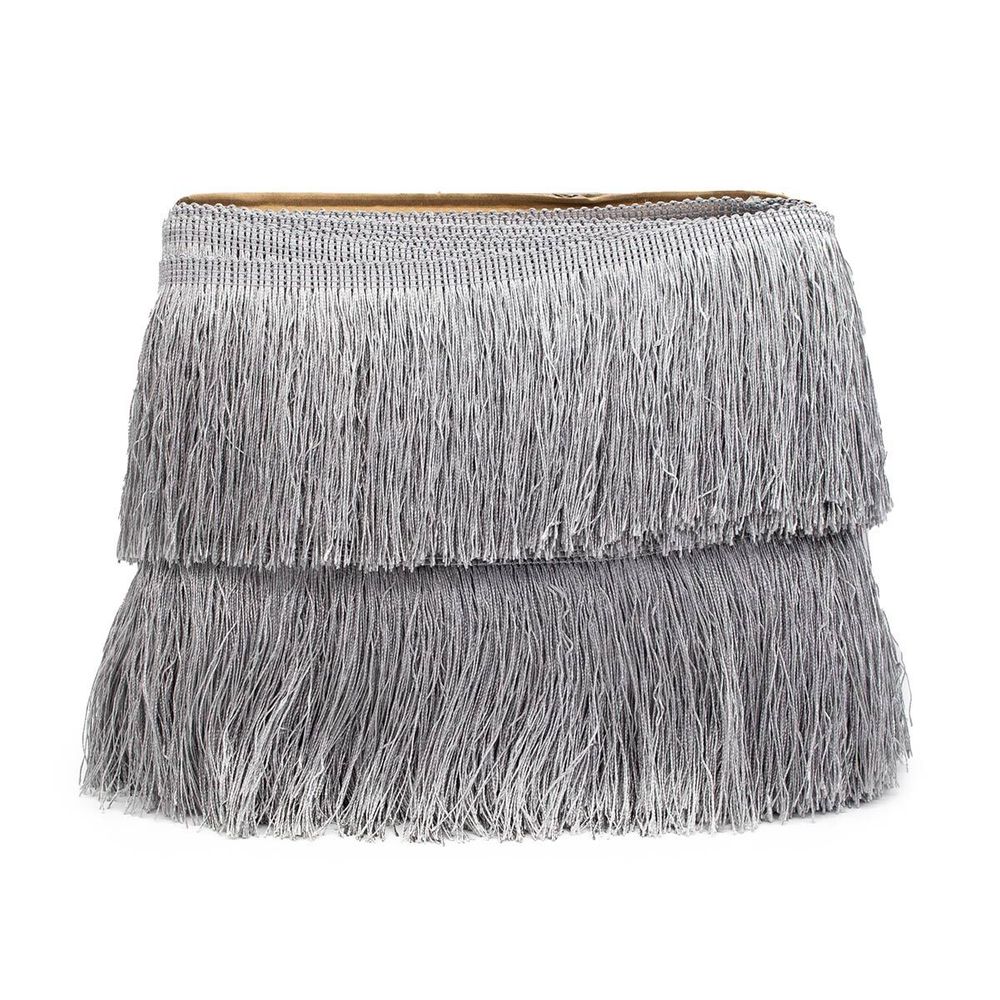 Бахрома отделочная широкая 120.0 мм / 25 метров, 361 серый