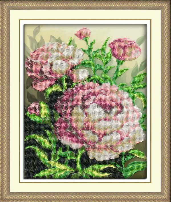 Набор для вышивания бисером Паутинка, Нежность утра 20х25 см
