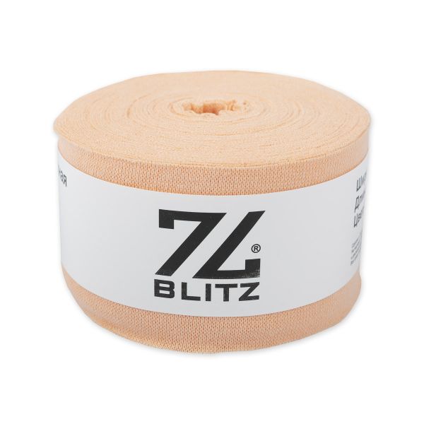 Косая бейка трикотажная 60 мм / 10 метров, (рибана), 008 персиковый, Blitz