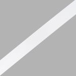 Лента атласная 2-сторонняя 25.0 мм / 22.86±1 метров, C1001 белый, 6102-0013, Globus