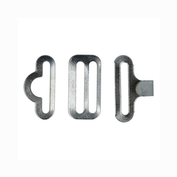 Застежка для бабочек и галстуков 18 мм, 50±5 шт, никель, Gamma ZBG