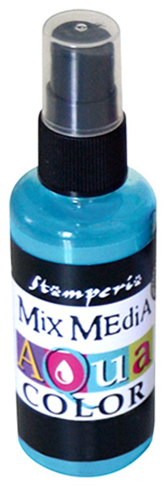 Краска спрей Stamperia Aquacolor Spray для техники Mix Media, 60 мл, небесно-голубой /TOS/